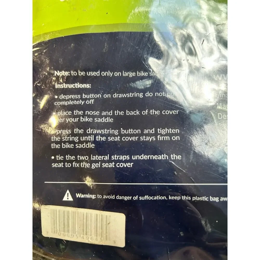 Bikeroo Large Exercise Bike Seat Cushion Cover 10 x 11 Soft GEL Black
